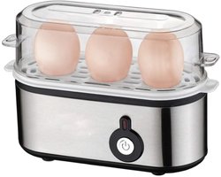 Nexvo® Eierkoker electrisch - Eierkoker - Eierkoker met timer - Zilver - 54cm x 37cm x 24cm