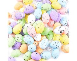 Paaseieren set van 100 stuks voor paasdecoratie - Meer kleuren, schuimrubberen eieren voor het paasfeest
