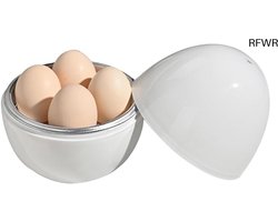 RFWR® Compacte Magnetron Eierkoker voor Perfect Gekookte Eieren - Ideaal voor Ontbijt en Maaltijdvoorbereiding
