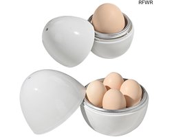 RFWR® Eierkoker voor Magnetron - Lightgewicht en Snelle Keukenoplossing voor Perfect Gekookte Eieren