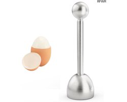 RFWR® Eierkraker Topper van Roestvrij Staal - Ideale Keuken Tool voor Zachte en Hardgekookte Eieren