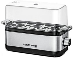 Rommelsbacher eierkoker ER 300 – compacte eierkoker voor 1 tot 3 eieren – met timer, RVS verwarmingskom en droogkookbeveiliging