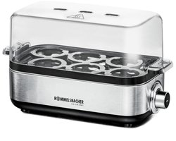 Rommelsbacher eierkoker ER 600 – voor 1 tot 6 eieren – met pocheerinzet, timer en RVS verwarmingskom