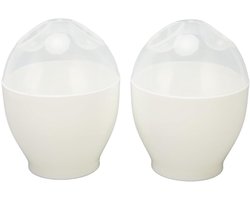 RVV® Eierkoker magnetron - Eierkoker - Eierkoker electrisch - Wit - ‎11cm x 8cm x 8cm