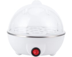 SCH® Eierkoker electrisch - Eierkoker - Eierkoker met timer - Wit - ‎16 x 16 x 16 cm; 379 g