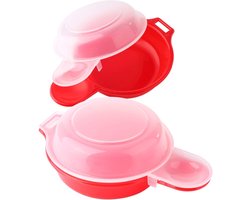 SCH® Eierkoker magnetron - Eierkoker - Eierkoker electrisch - Roze - 18cm x 16cm x 6cm