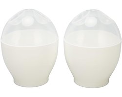 SCH® Eierkoker magnetron - Eierkoker - Eierkoker electrisch - Wit - ‎11cm x 8cm x 8cm