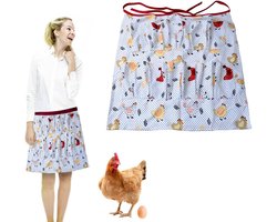 Schort met 12 Zakken voor het Verzamelen van Verse Eieren - Voor Kippen, Eenden en Ganzen