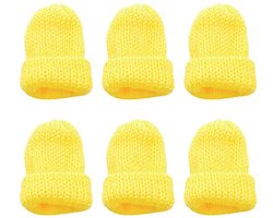 Set van 6 kleurrijke gebreide eierwarmers voor ontbijt