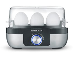 Severin EK 3163 - Eierkoker - electrisch - 3 eieren - zilver/zwart