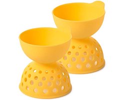 Siliconen eierpocheerder voor 2 eieren – Perfect gepocheerd in enkele minuten