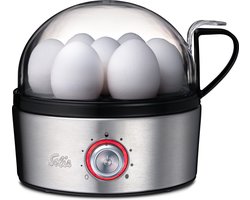 Solis Egg Boiler & More 8272 Eierkoker Elektrisch - Geschikt voor 1 tot 7 Eieren - Met Stoomfunctie voor Groente en Meer - BPA-Vrij - RVS