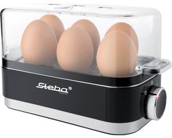 Steba EK7 - Eierkoker - 6 eieren - warmhoudfunctie - Inclusief pocheertray - BPA vrij - RVS