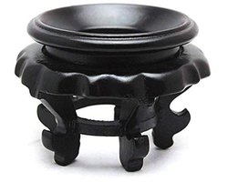 Struisvogeleierenhouder en eierbakje voor sculptuur ambacht - Zwart