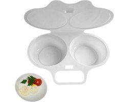 stuks magnetron eierkoker met 2 holtes, hardgekookte eieren maker, eierstomer, bespaar tijd