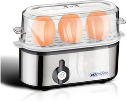 Top Choice - Eierkoker - Eierkoker electrisch - Geschikt voor 3 eieren - RVS