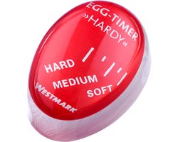 Westmark Eierwekker Hardy – praktische eierwekker voor gekookte eieren, timer voor hard en zacht gekookte eieren, gemakkelijke hulp voor de ideale hardheid – polyresin