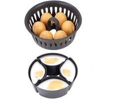YOZHIQU Eierkoker - Houdt 4 of 6 hardgekookte eieren tegelijk vast - Multifunctioneel keukenaccessoire - Eierkoker en hardkookvorm voor Thermomix - Compatibel met Thermomix TM6, TM7 en TM31