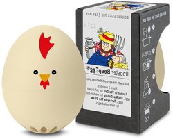 Zingende Eierwekker - Kookwekker Keuken - Perfect Ei Koken - Drie Melodieën - 1 Stuk - Beige Haan