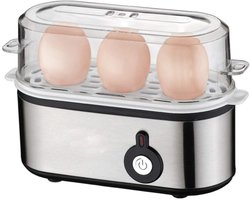 Zyrex® Eierkoker electrisch - Eierkoker - Eierkoker met timer - Zilver - 54cm x 37cm x 24cm