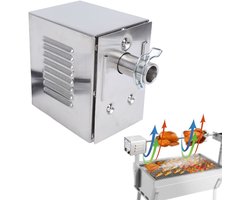 45W zware roterende BBQ-motor - 200-250 kg hoog koppel - RVS spitmotor - 2–3 RPM - elektrische rotisserie motor - geschikt voor hele lammeren, varkens en kip - 100–240V