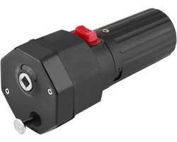 Allecto plus - Elektrische grillmotor voor barbecue en grillen, zwart met variabel snelheidssysteem, slijtvaste motor en sterke belastingscapaciteit