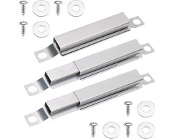 Allecto Plus - RVS Crossover Buizen voor Gasbarbecue - Vervanging voor Kruisvormige Branders - Gelijkmatige Vlamverdeling - 3 Stuks