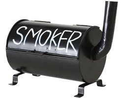 Aschenbecher - Smoker Design - 20x11 cm van Metaal