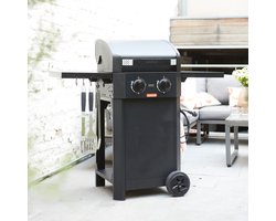 Barbecook E-Luca elektrische barbecue met inklapbare zijtafels zwart 121.4x60.3x112.3cm