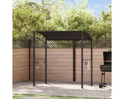 BBQ paviljoen - Buitenkeuken overkapping - Gezellig buiten koken - Met 10 ophanghaken - 215 x 150 x 220 cm