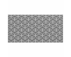 Buitenkleed | Buitentapijt ARAKIL Grijs en Wit 500 x 250 cm 50% Polypropyleen