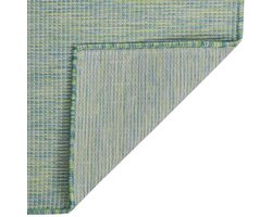 Buitenkleed | Buitentapijt platgeweven 160x230 cm turquoise