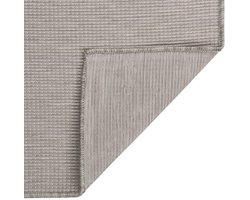 Buitenkleed | Buitentapijt platgeweven 80x250 cm lichtgrijs