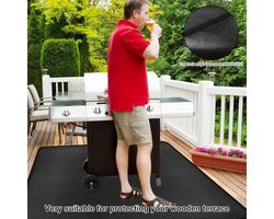 Candala 122 cm, vuurvaste onderlaag: grillmat, vloerbescherming, grote hittebeschermingsmat, vloerbeschermingsmat, vuurplaatmat, outdoor, BBQmat, grillmatten voor gasgrill, houtskoolgrill, open haarden