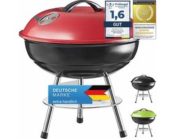 Compacte Houtskool BBQ Grill 40cm - Ideaal voor Reizen en Picknicks