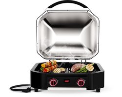 Cozze E-300 Elektrisch Grill 230V 2200 W - Roestvast Staal - Zwart