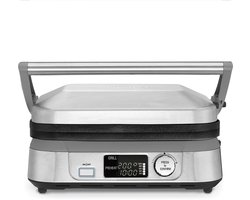 Cuisinart - Griddler & Wafelmaker - 6-in-1 Tafelgrill - 80–230°C - Digitale Display - Omkeerbare Platen - RVS