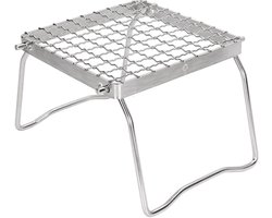 Dailygoods - Dailygoody - Inklapbare BBQ-grillrek - Roestvrijstalen mini-barbecue - Ideaal voor picknicks - Compact en draagbaar - Geschikt voor outdoor en ca