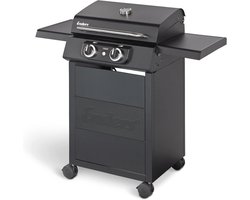 Elektrische Grill met Gegoten Grill en Geïntegreerde Thermometer - Ruimtebesparende BBQ met Eenvoudig Reinigingssysteem