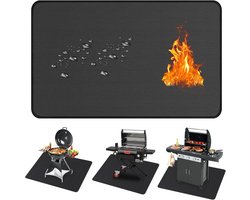 Grillmat voor Buiten, 132 x 193 cm, Vuurvast, Waterdicht en Antislip, Ideaal voor BBQ, Tuin en Terras