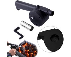 Grillstarter - 24,5 cm - Grillventilator - Blower - Grillaccessoire - Handmatige machine - Geschikt voor kleine grills, buiten kamperen, houtskool- en brikettenblazers - Zwart