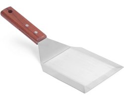HENDI Hamburger turner – Donker hout – 305x110 mm – Roestvrij staal