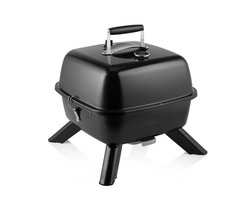Houtskool BBQ - Princess 112256 Hybride barbecue - Elektrische barbecue - Met thermometer - Elektrische BBQ - Tafelmodel - Gebruik elektrisch of met kolen – Inclusief deksel - 2000W - bbq accesoires