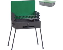 Inklapbare Houtskoolgrill met Afneembare Poten - Draagbare BBQ voor Buiten