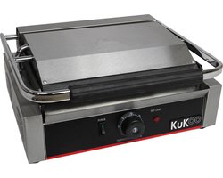 KuKoo Panini Grill Vlak & Geribbeld