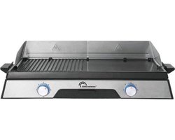 Little Balance 8735 - Elektrische plancha/bakplaat/BBQ - 2200 Watt - 2 onafhankelijke zones - PFAS vrij