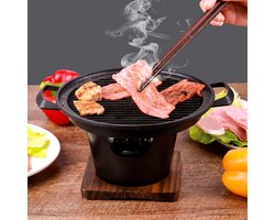 Mini Barbecue - Portable en rookvrij - Voor binnen en buiten - Ideaal voor camping en picknick - ShopVlot