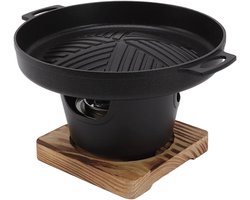 Mini BBQ Grill Stick Proof Rookloze Japanse Tafelblad Grill Indoor Kleine Barbecue Pot Koreaanse Familie Barbecue Kachel Draagbare Tafelblad Barbecue Grill voor Camping Picknick