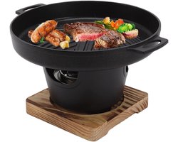 Mini BBQ Grill voor Indoor Barbecue - Draagbare Rookloze Tafelblad Grill voor Koreaanse Familie - Compacte Barbecue Pot voor Camping en Picknick