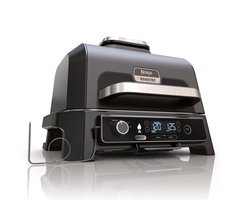 Ninja Woodfire Pro XL - 4-in-1 Elektrische Smart BBQ Grill en Smoker - Inclusief Digitale Braadthermometer - OG850EU